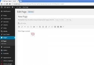 Wordpress.How to add new page.How to create nested(mulit-level)pages-2