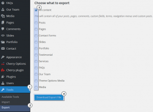 WordPress_How_to_use_Import_Export_tools_1
