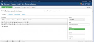 Joomla 3.x. How to manage Contacts categories and Contacts-1