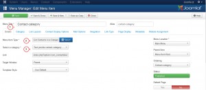 Joomla 3.x. How to manage Contacts categories and Contacts-4