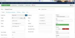 Joomla 3.x. How to manage contact details-3