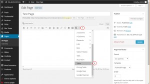 WordPress. How to add a table to a postpage-2