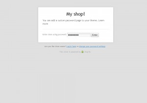 Shopify.How to protect store frontend with a passwordremove password protection-2