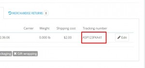 PrestaShop 1.6.x. How to add a courier tracking number to your customer's order5