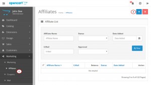 OpenCart 2.x. How to manage affilates-1