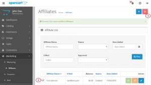 OpenCart 2.x. How to manage affilates-4