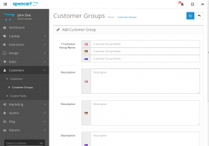 Opencart 2.x. How to add and manage customer groups-2