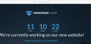 Monstroid_how_to_manage_Countdown_timer_on_default_Maitenance_page-3